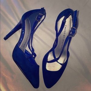 chinese laundry blue heels